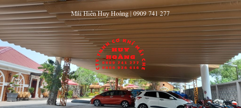 Mái Xếp Lượn Sóng Nhà Xe