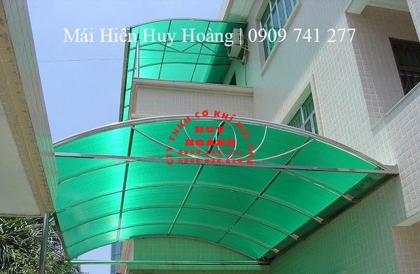 Tấm nhựa thông minh polycarbonate làm mái hiên nhà