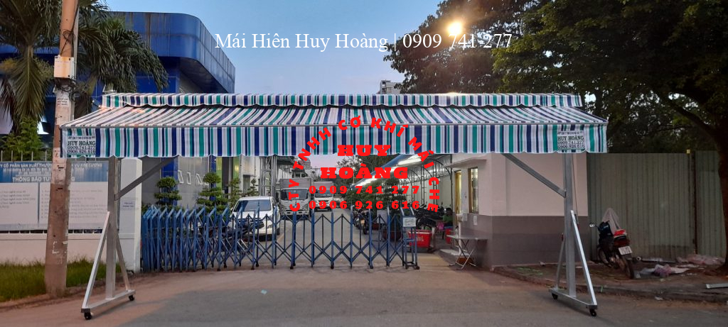 mái che có bánh xe