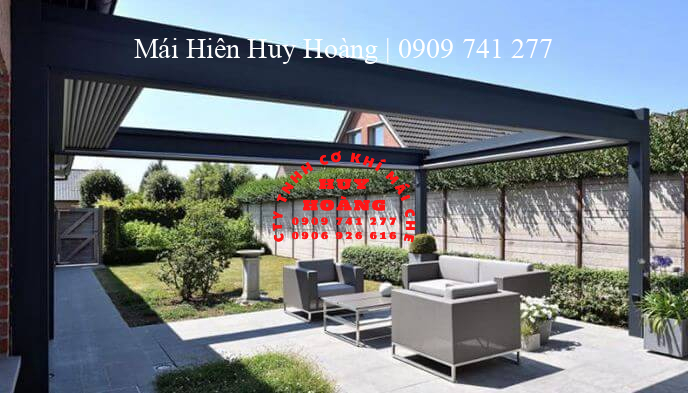 Mẫu thiết kế mái che sân vườn kiểu 1