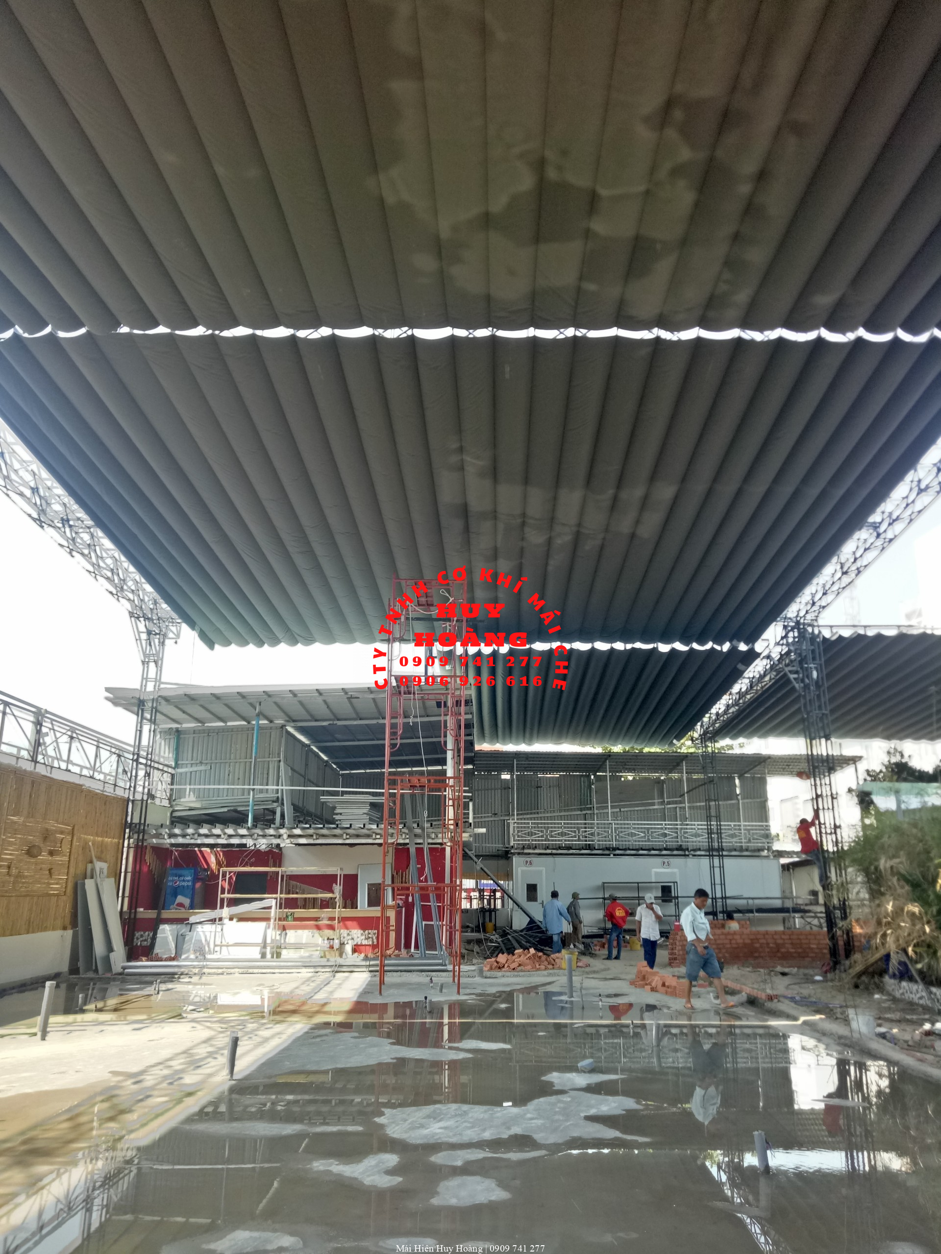 mái xếp di động